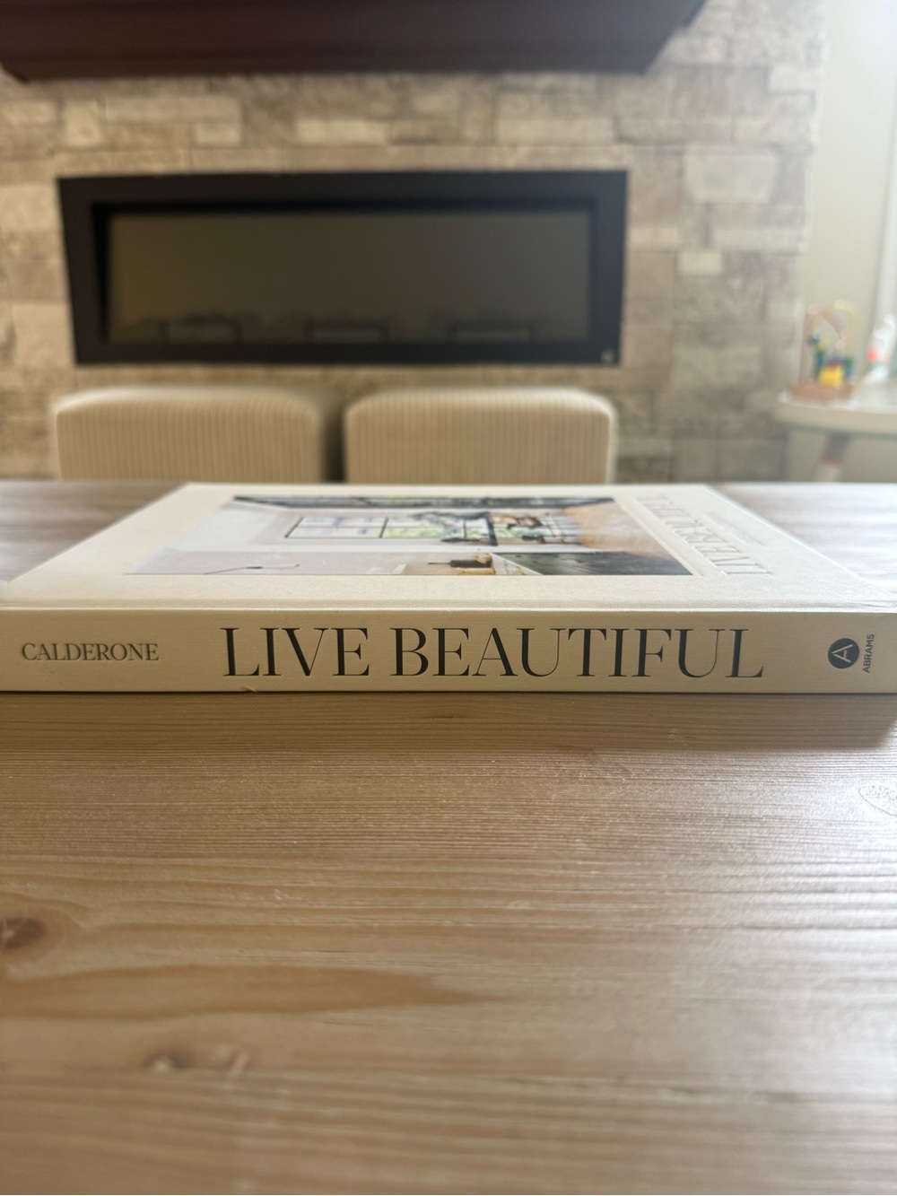 Live Beautiful by — Cream Hardcover Home & Kitchen Book - Picture 3 of 3